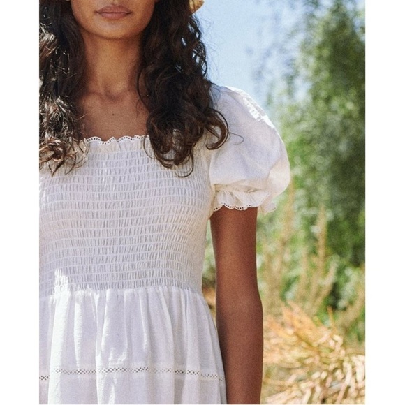 The GREAT White The Scallop Savanna Dress Sz S - Picture 3 of 16